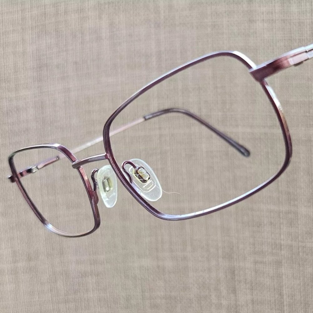 Stetson Zyloware Men Eyeglasses Frame Burgundy Tone 243 Metal Glasses Full Rim